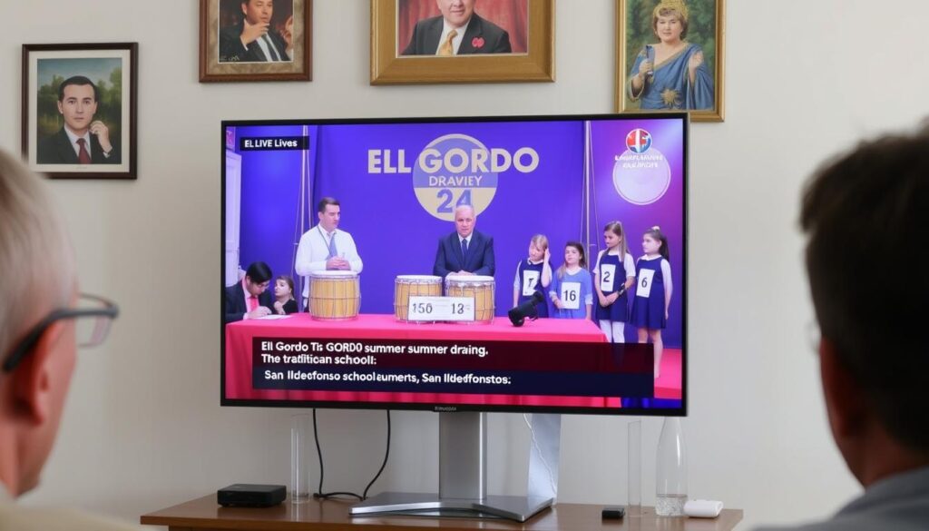 Live-Übertragung der El Gordo Sommerlotterie Ziehung